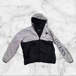 Guess Full Zip Jacket 2XL Gray & Black